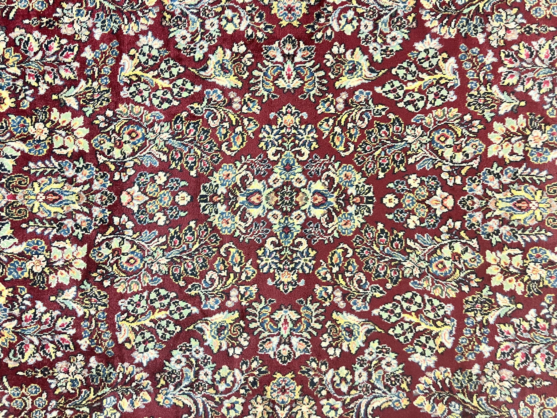 Karastan Rug 9x12 Red Sarouk #785, Wool Karastan Carpet, Discontinued Vintage, Original 700 Series, Karastan Area Rug - Nuvé