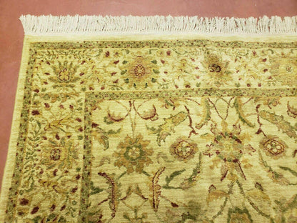 Belgium Power Loomed Rug 5x7, Vintage Oriental Wool Carpet, Beige - Nuvé