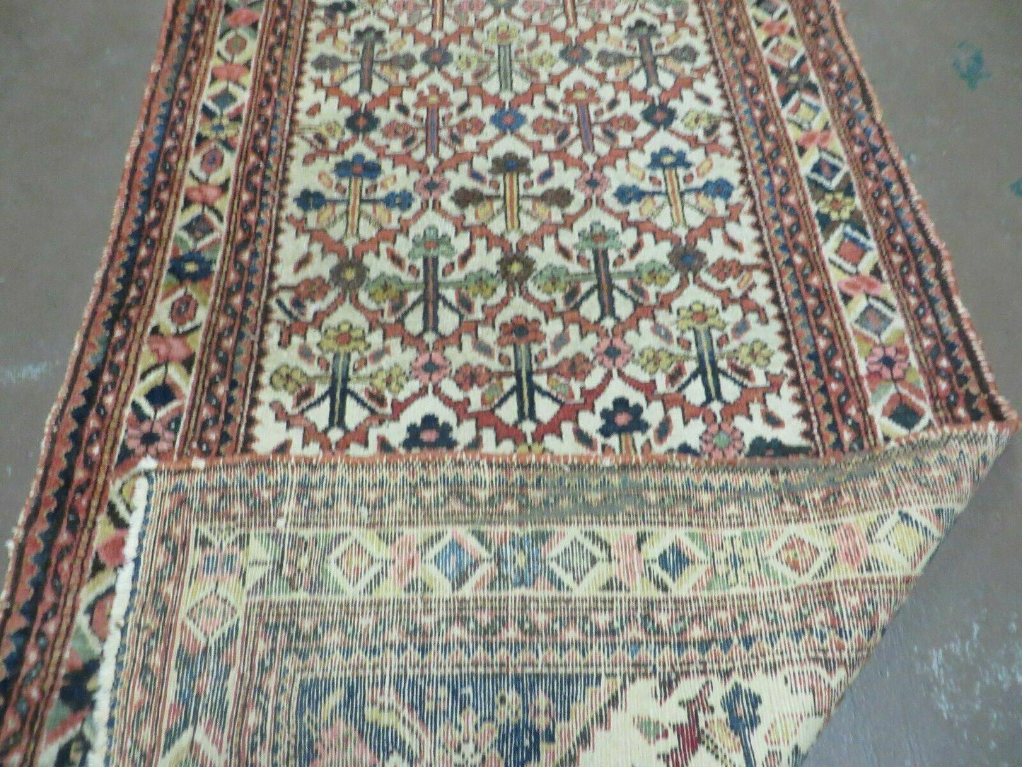 3' 3"X 10' Antique Handmade Caucasian Shirvan Wool Runner Rug Nice - Nuvé