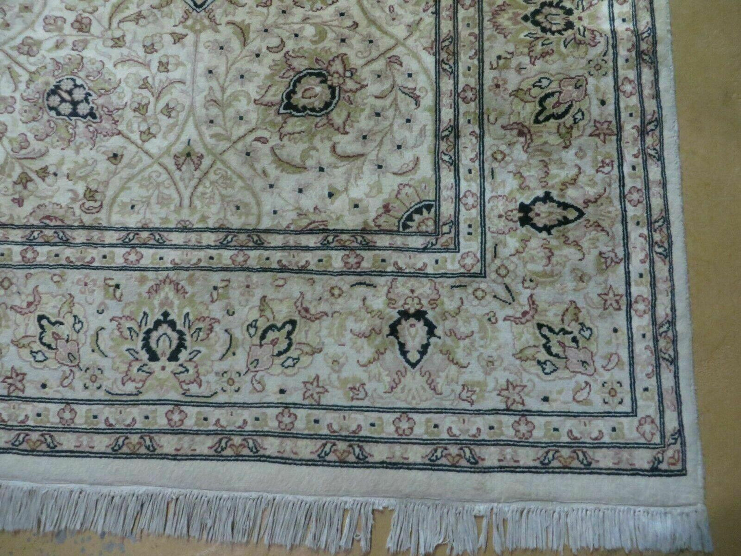 6' X 9' Vintage Fine Handmade Pakistan Oriental Floral Wool Rug Carpet Nice - Nuvé