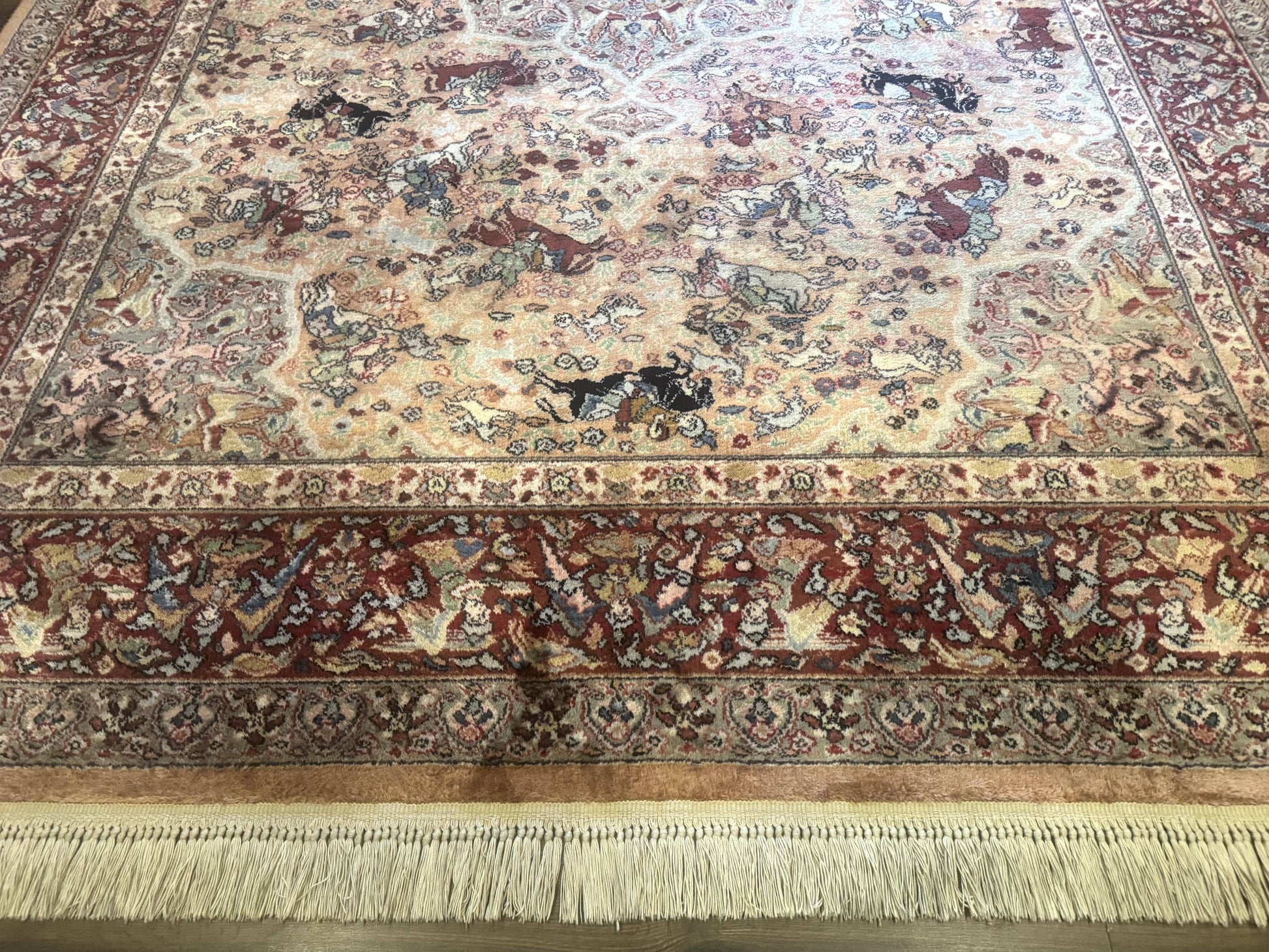 Karastan Rug 8.8 x 12 Persian Hunting Rug #723, Wool Area Rug - Nuvé