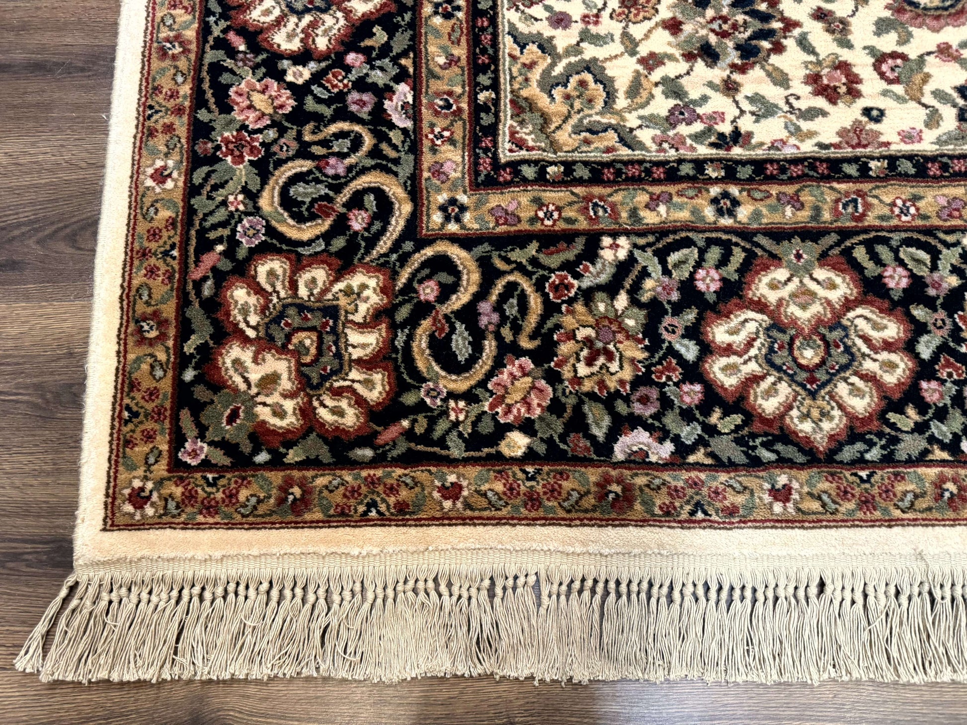 Karastan Rug 8.8 x 12 Ivory Indo Kirman #700/706, Wool Original Series - Nuvé