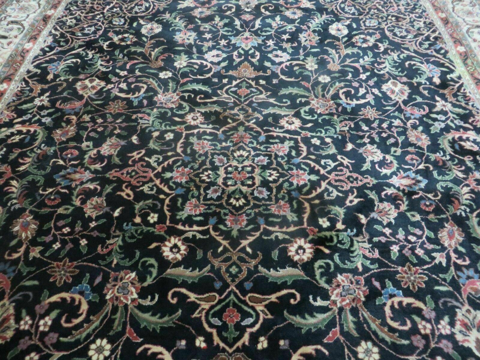 Indo Persian Rug 8x10, Wool Handmade Floral Carpet - Nuvé