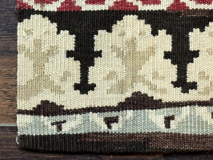 Antique Bessarabian Flatweave Kilim Rug 2x3, Sampler Rug 2 x 3 ft, Small Flatweave, Wool Handmade - Nuvé