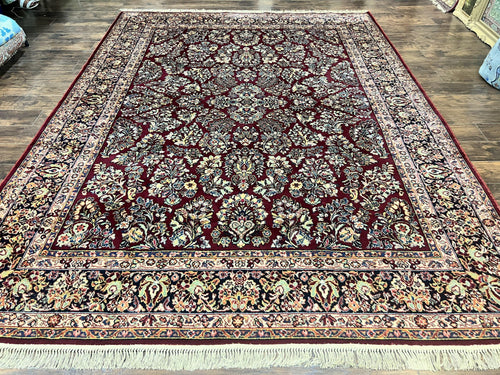 Karastan Rug 9x12 Red Sarouk #785, Wool Karastan Carpet, Discontinued Vintage, Original 700 Series, Karastan Area Rug - Nuvé