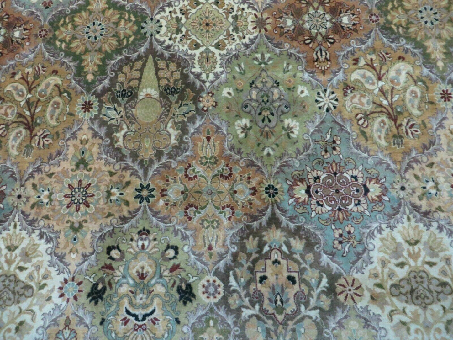 8' X 10' Safavieh Handmade Pakistan Oriental Floral Wool Rug Hand Knotted Organic - Nuvé