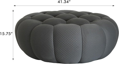Nuvé® Mitsu Modular Bouclé Cloud Sofa - Dark Grey - Ottoman - Nuvé