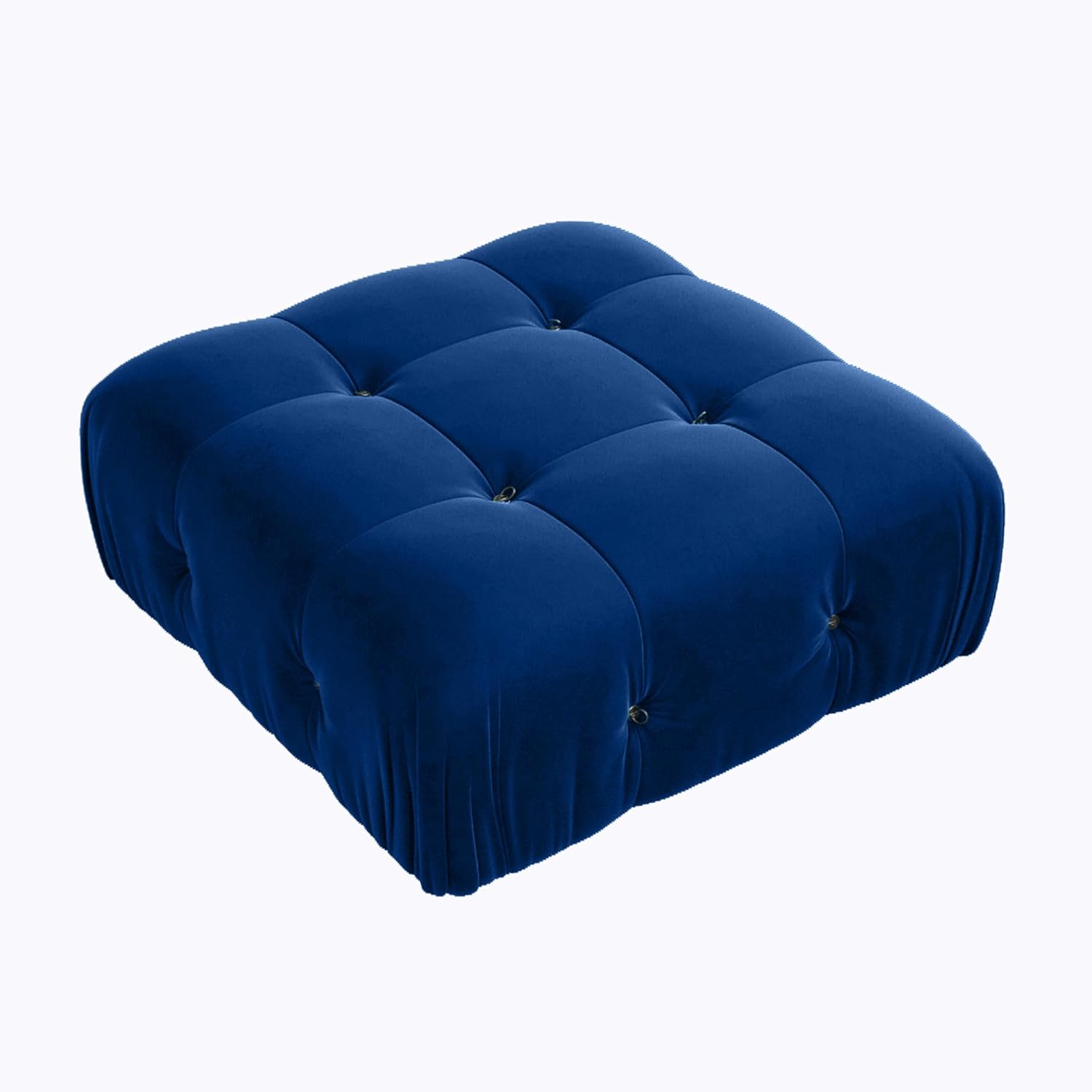 Nuvé® Takumi Velvet Modular Bouclé Cloud Sofa - Blue - Ottoman - Nuvé