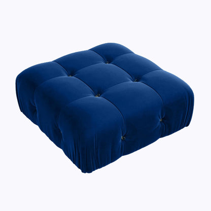 Nuvé® Takumi Velvet Modular Bouclé Cloud Sofa - Blue - Ottoman - Nuvé