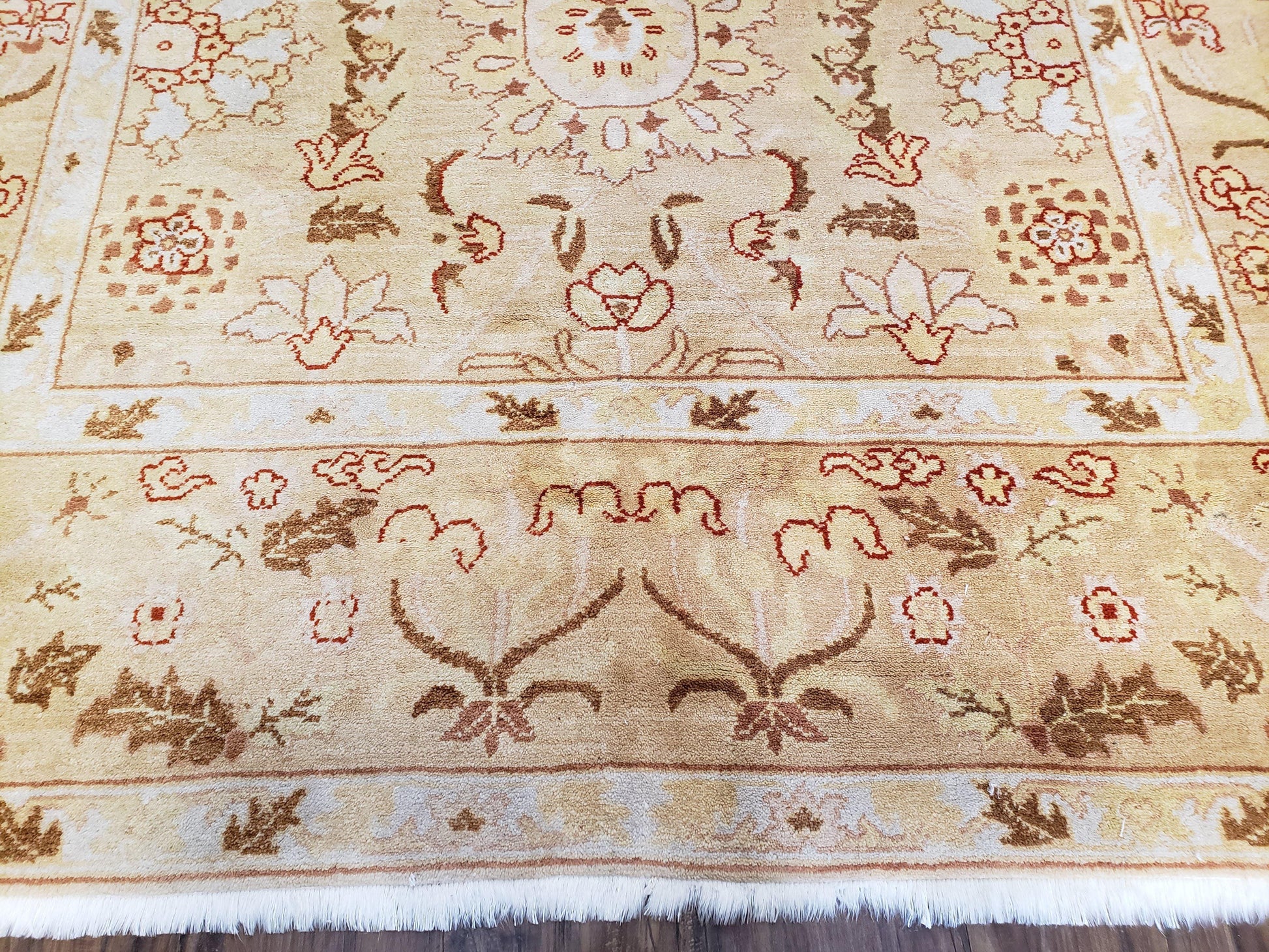 Vintage Turkish Oushak Area Rug 6x9, Wool Hand-Knotted - Nuvé