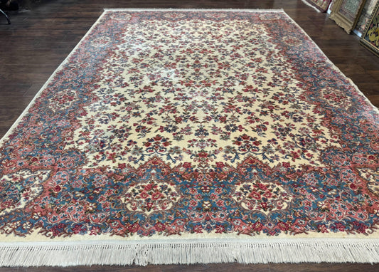 Karastan Rug 8.8 x 12 Ivory Kirman #788, Original 700 Series, Wool Karastan Carpet, Karastan Area Rug, Vintage Karastan, Living Room Rug - Nuvé