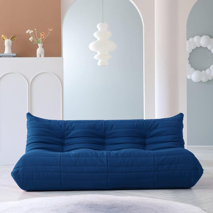 Muku Bouclé Chair - Blue - 3 Seater - Nuvé