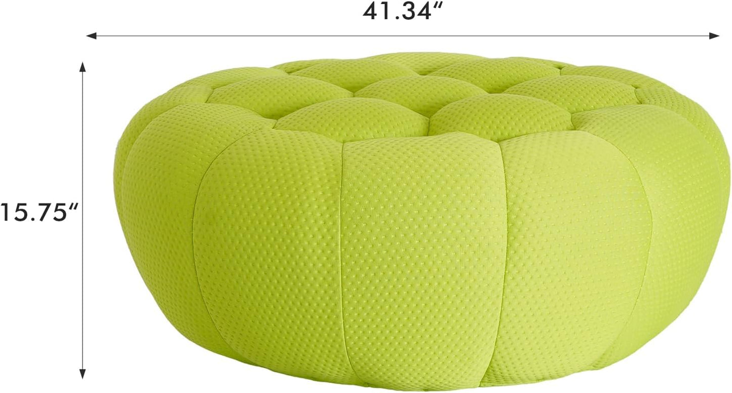 Nuvé® Mitsu Modular Bouclé Cloud Sofa - Lime Green - Ottoman - Nuvé