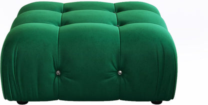 Nuvé® Takumi Velvet Modular Bouclé Cloud Sofa - Green - Ottoman - Nuvé