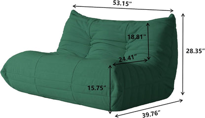 Muku Bouclé Chair - Green - 2 Seater - Nuvé