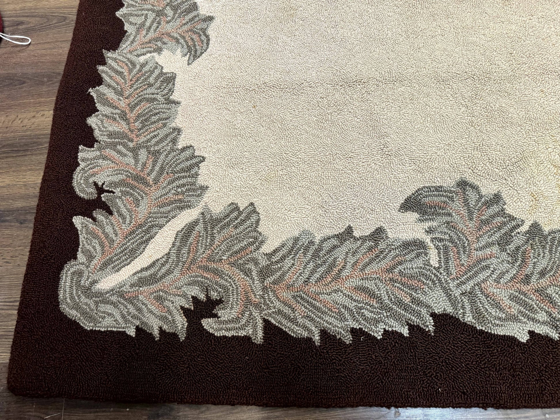 Palace Size American Hooked Rug 11x20 Aubusson Style Ivory - Nuvé