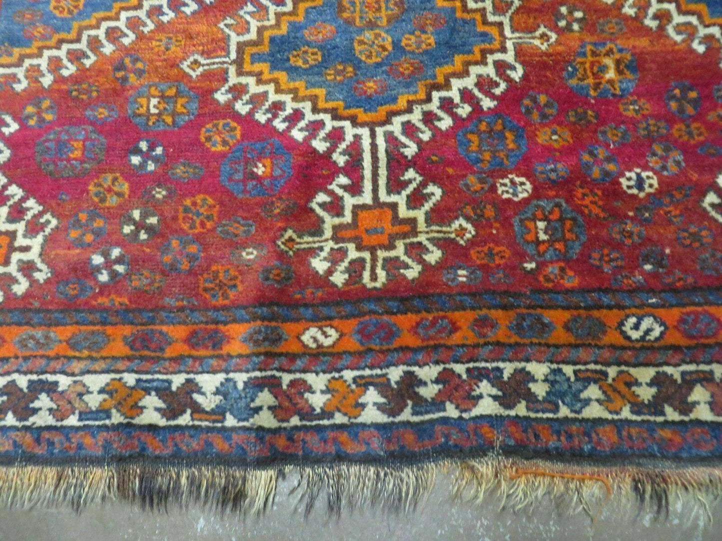 4' X 7' Antique Handmade Tribal Turkish Wool Rug Nice - Nuvé