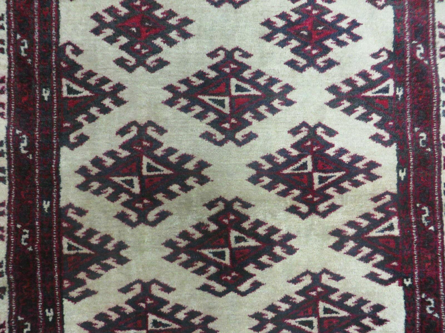 3' X 3' Vintage Handmade Turkoman Bokhara Yamud Wool Rug Nice - Nuvé