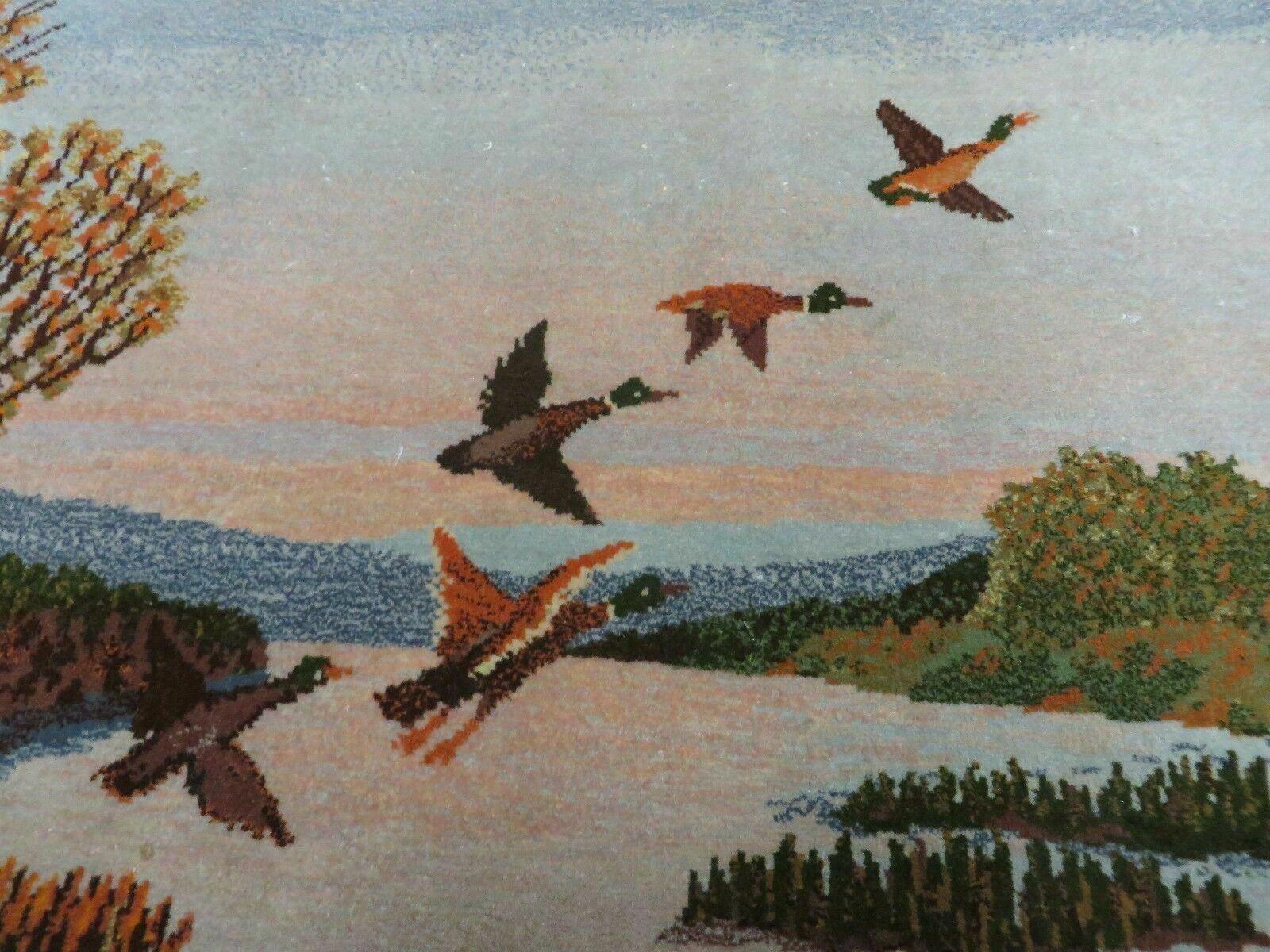 2' X 3' Vintage Handmade Pakistan Pictorial Rug Carpet Scenery Bird Tree Wow - Nuvé