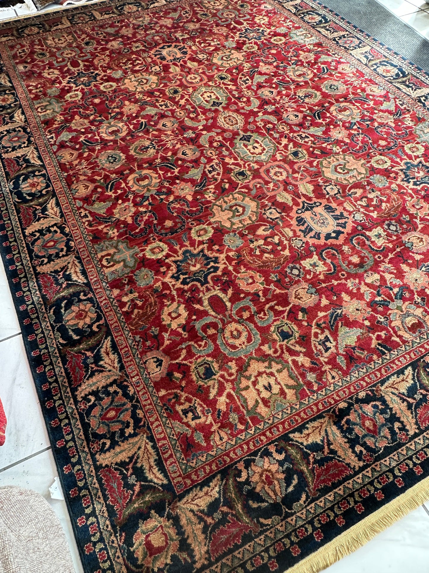 Karastan Samovar Teawash Wool Rug – 8’8” x 12’ – Vintage Elegance, Excellent Condition - Nuvé