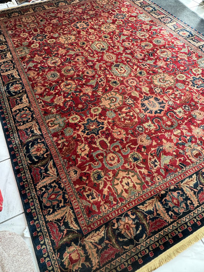 Karastan Samovar Teawash Wool Rug – 8’8” x 12’ – Vintage Elegance, Excellent Condition - Nuvé