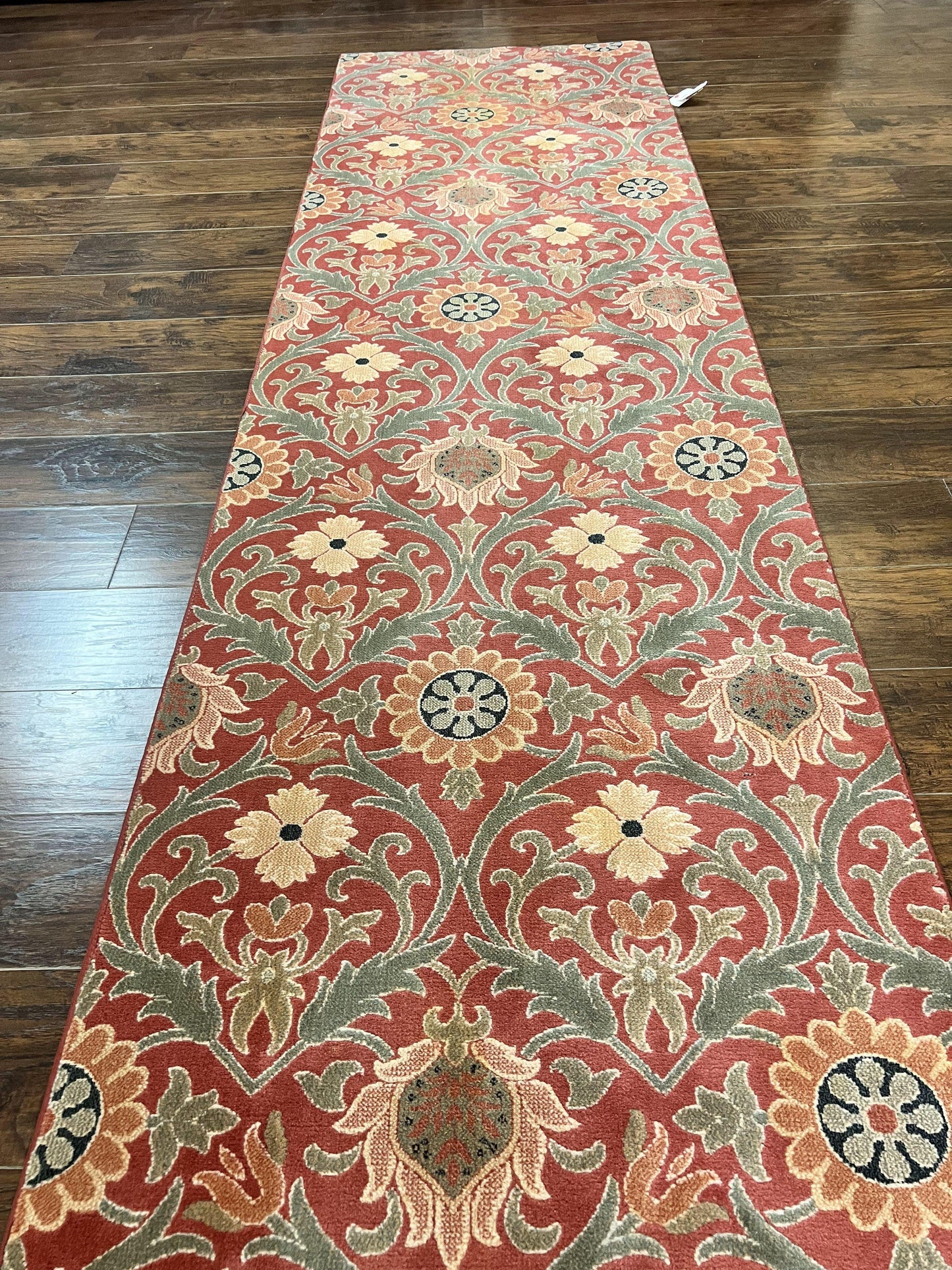 Runner Rug 3 x 14.7, Long Hallway Rug, Wool, Power Loomed, Contemporary, Floral - Nuvé