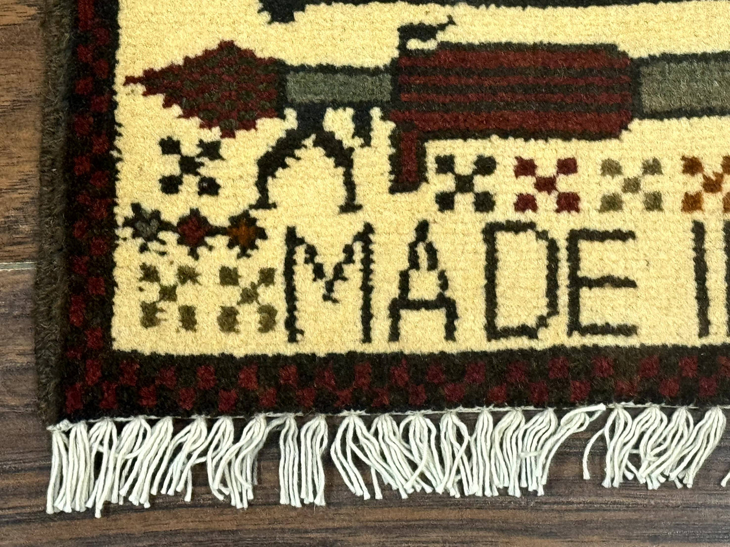 Afghan War Rug, Helicopters Tanks Guns, Handmade, Wool, 2x3 - Nuvé