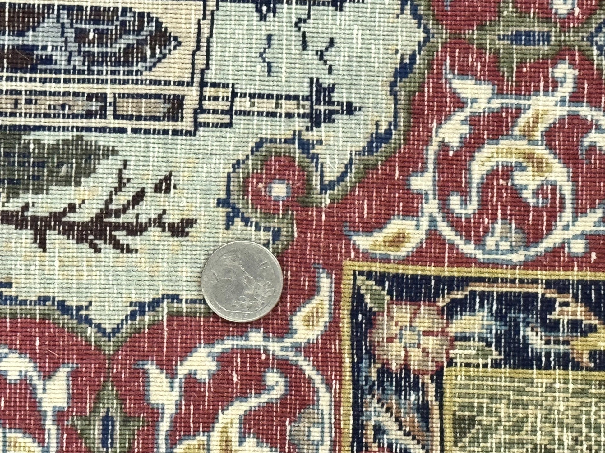 Persian Isfahan Pictorial Rug 3.6 x 5.7, Very Fine 400 KPSI, Historical Buildings, Signed By Masterweaver, Handmade - Nuvé