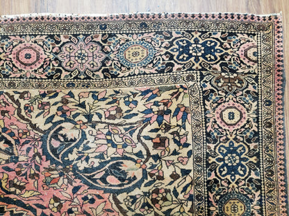 Antique Persian Farahan Rug, 4'1" x 6' 5" - Nuvé