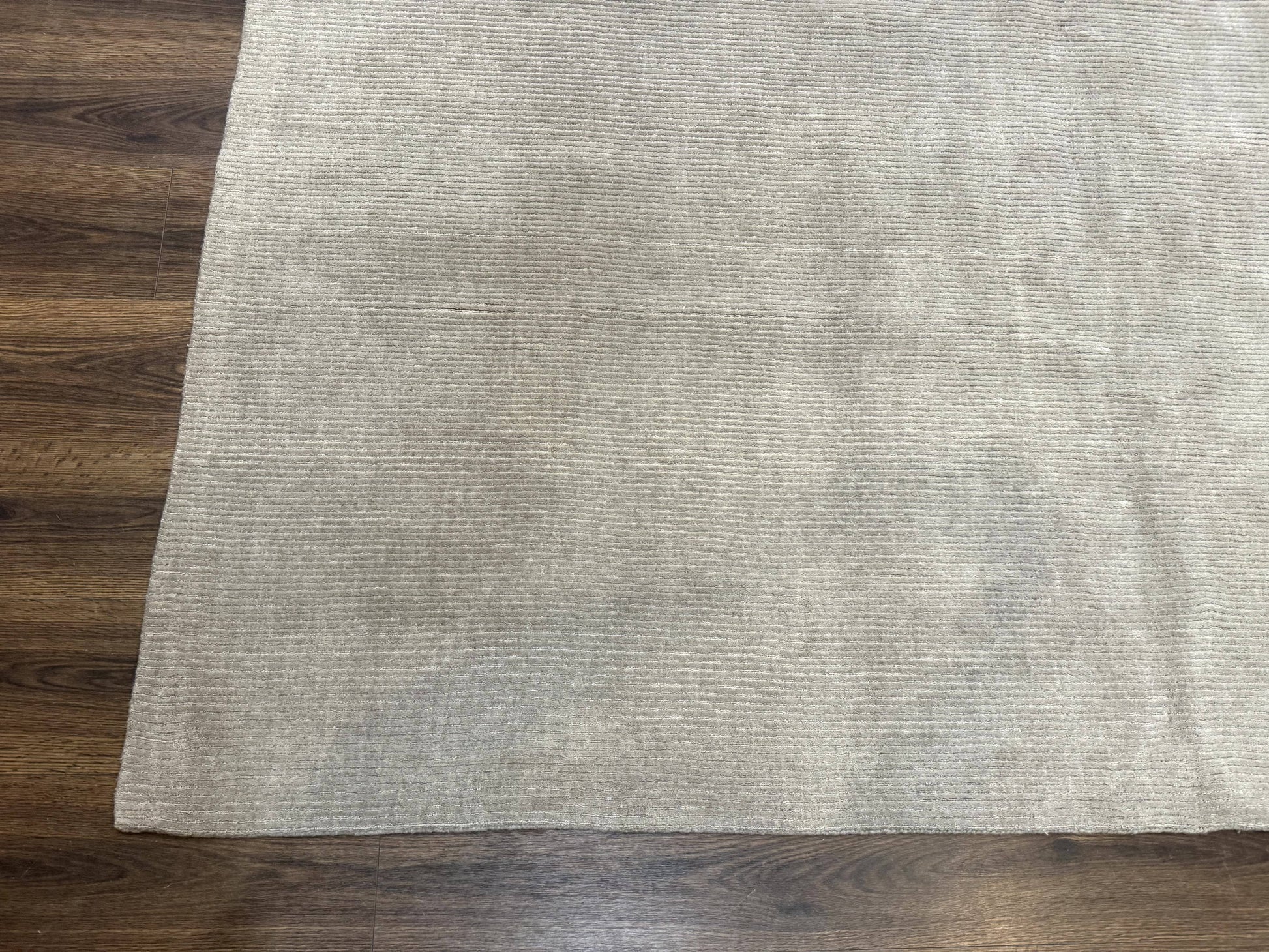 Tibetan Rug 8x10 Taupe Handmade Wool Modern Contemporary Carpet - Nuvé