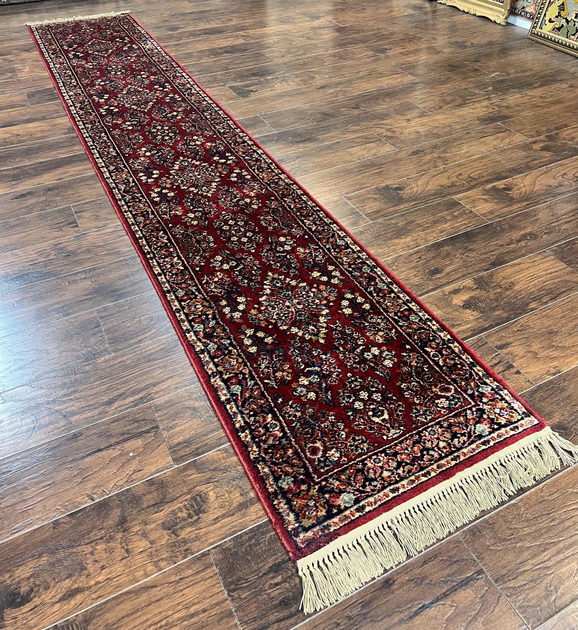 Antique Karastan Runner Rug 2x12, Karastan Sarouk #785, Original Collection, 700 Series, 2 x 12 Runner for Hallway, Wool Karastan Rug, Rare - Nuvé
