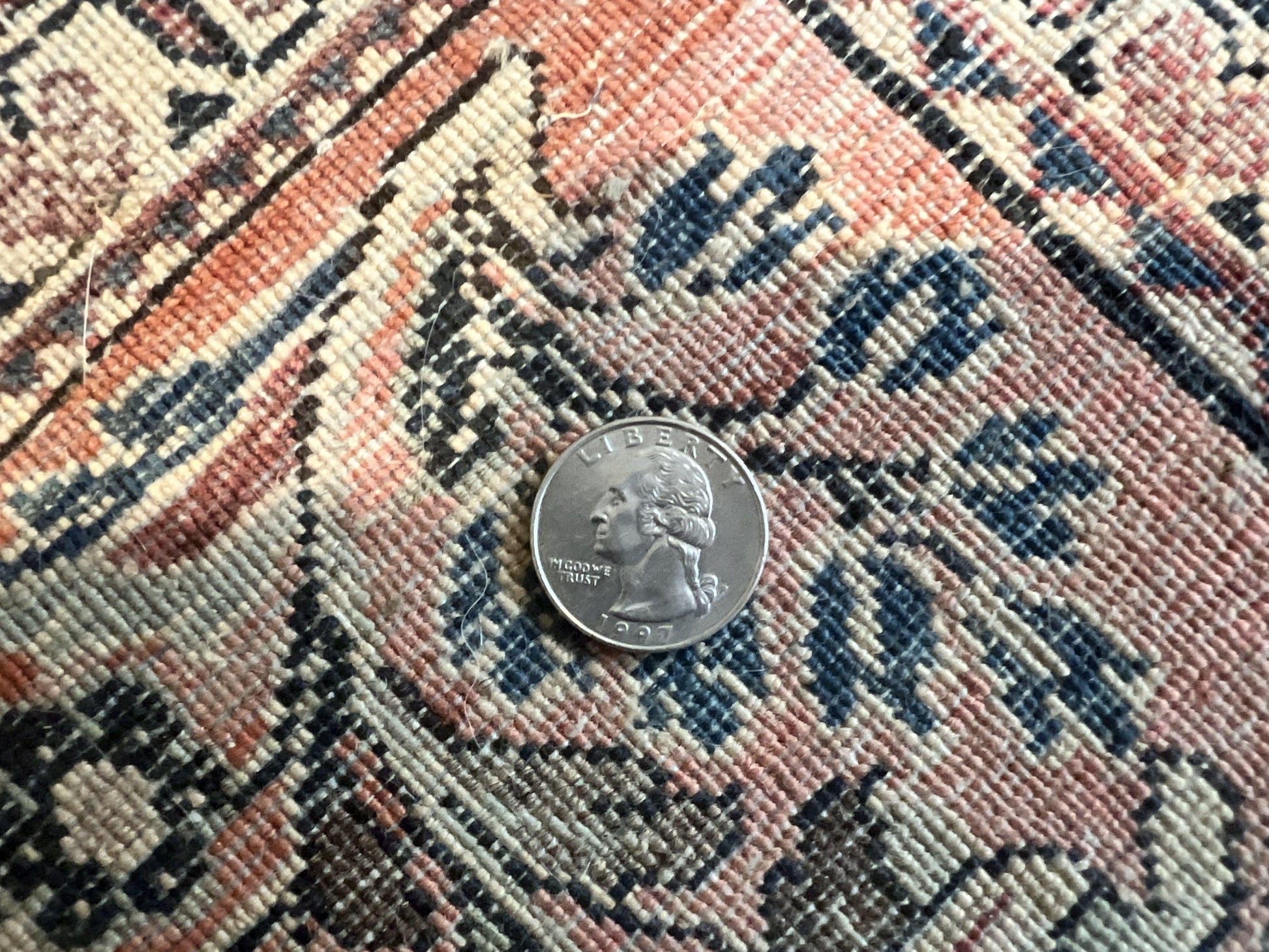 Antique Persian Sarouk Rug 4x7, Hand Knotted Wool Red Persian Carpet, Floral, Fine 300 KPSI - Nuvé