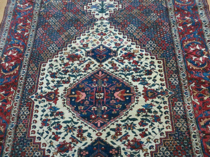 4' X 7' Vintage Handmade Turkish Floral Orient Medallion Wool Veg Dye Rug Nice - Nuvé