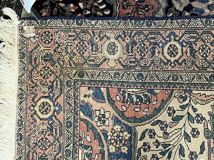 Antique Persian Sarouk Farahan Rug 4x7, Collectible Persian Carpet