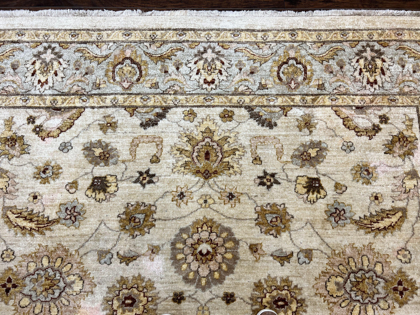 Peshawar Rug 8x10, Oushak Rug, Neutral Colors Hand Knotted Farmhouse Rug - Nuvé