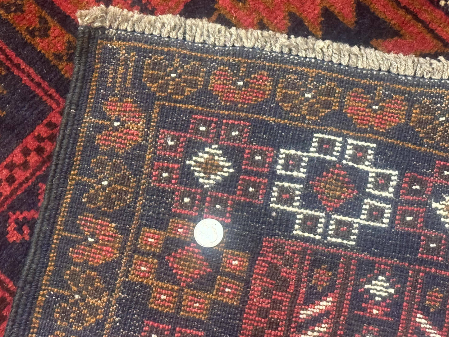 Afghan Rug 3x7, Balouch Carpet, Tribal Rug, Red, New - Nuvé