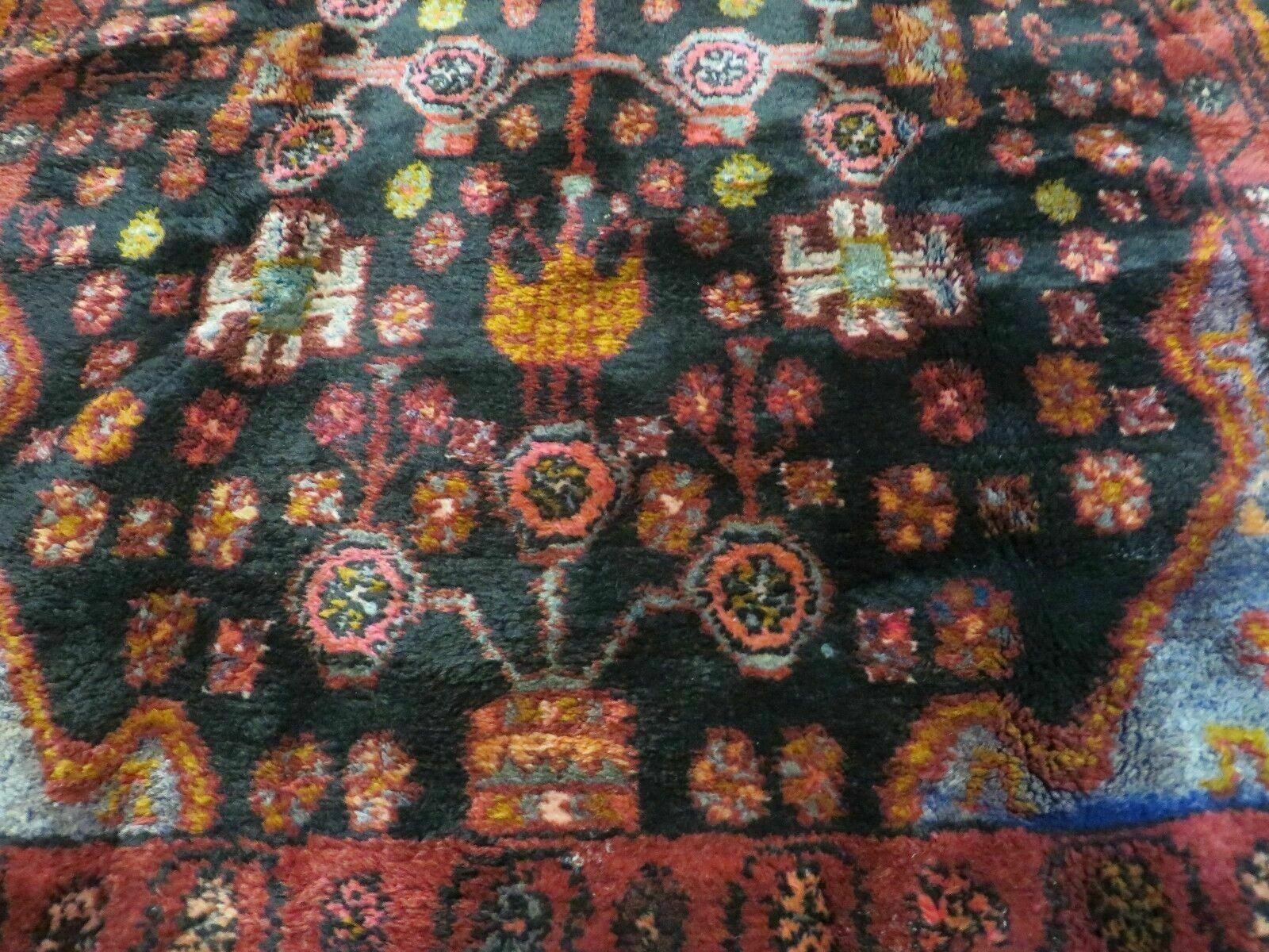 4' X 10' Antique Handmade Tribal Turkish Oriental Floral Wool Rug Organic Nice - Nuvé
