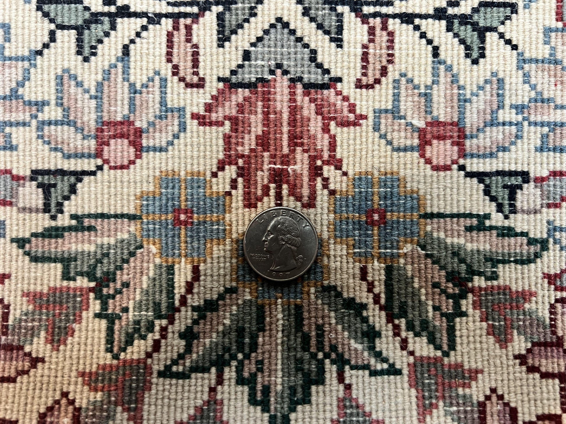 Sino Persian Runner Rug 2.7 x 10, Floral Kirman Lavar Carpet for Hallway, Cream, Handmade Wool Vintage Rug - Nuvé