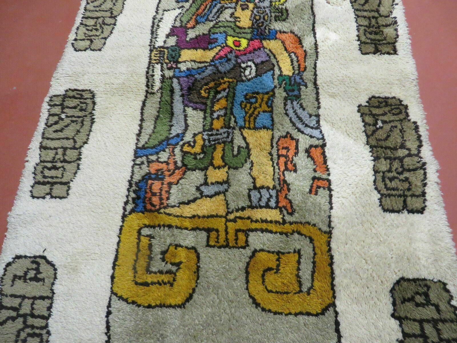 4' X 7' Vintage Handmade Knotted Tribal Nomadic Shag Wool Rug Carpet Prince - Nuvé