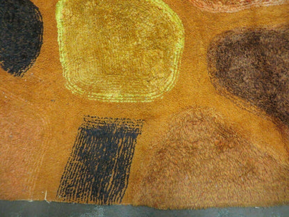 4' X 6' Modern Handmade Hooked Rug Wool Abstract Nice