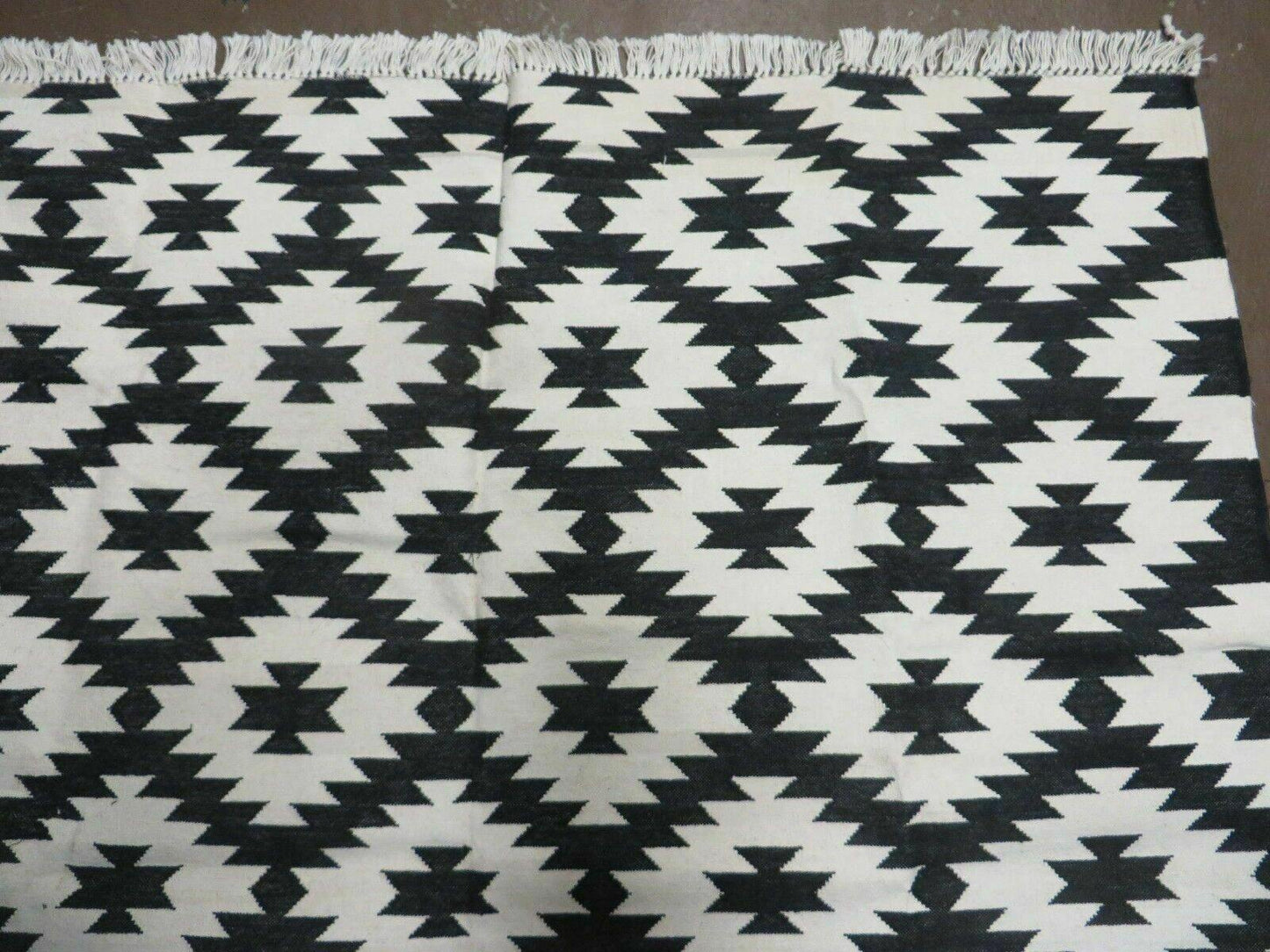4' X 6' Hand Woven Wool Rug Contemporary Kilim Dhurrie Modern Oriental Area Rug - Nuvé