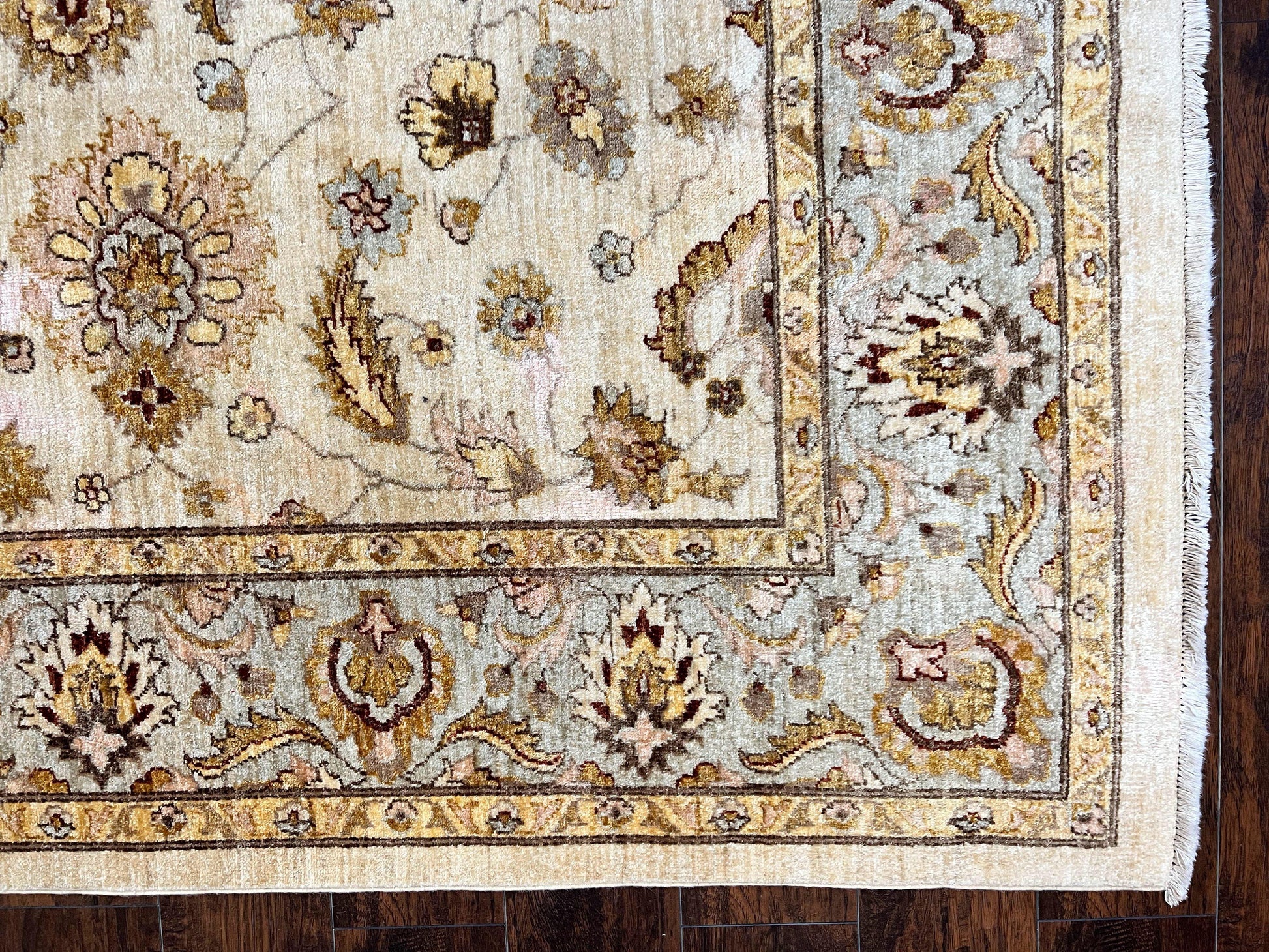 Peshawar Rug 8x10, Oushak Rug, Neutral Colors Hand Knotted Farmhouse Rug - Nuvé