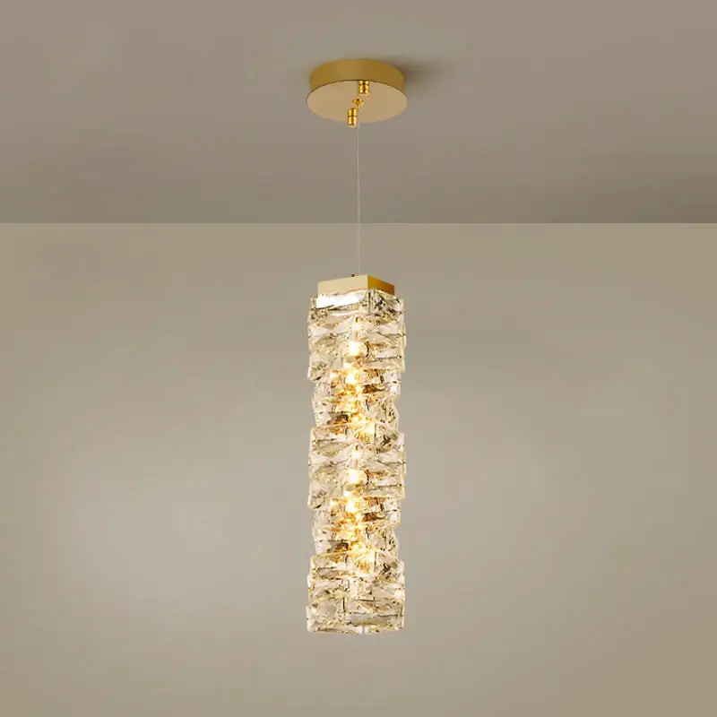 Twist Linear Crystal Chandelier