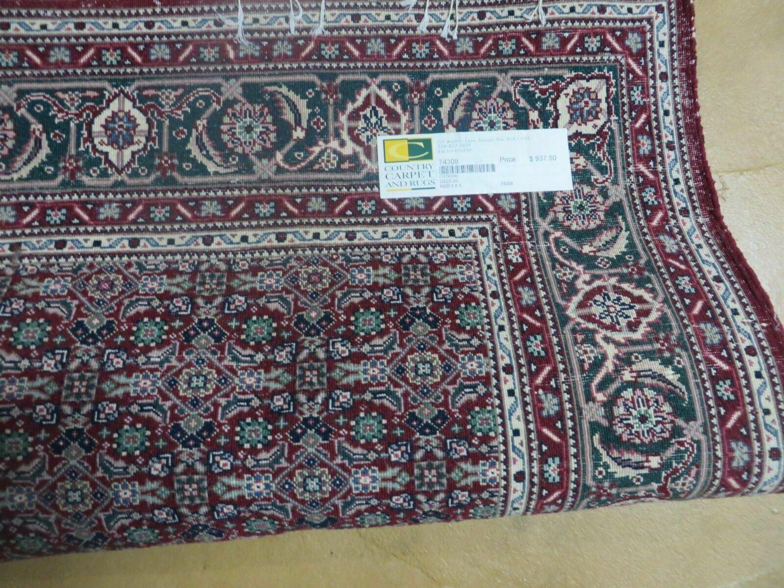 3' X 5' Vintage Fine Handmade Indian Amritsar Wool Silk Rug Nice - Nuvé
