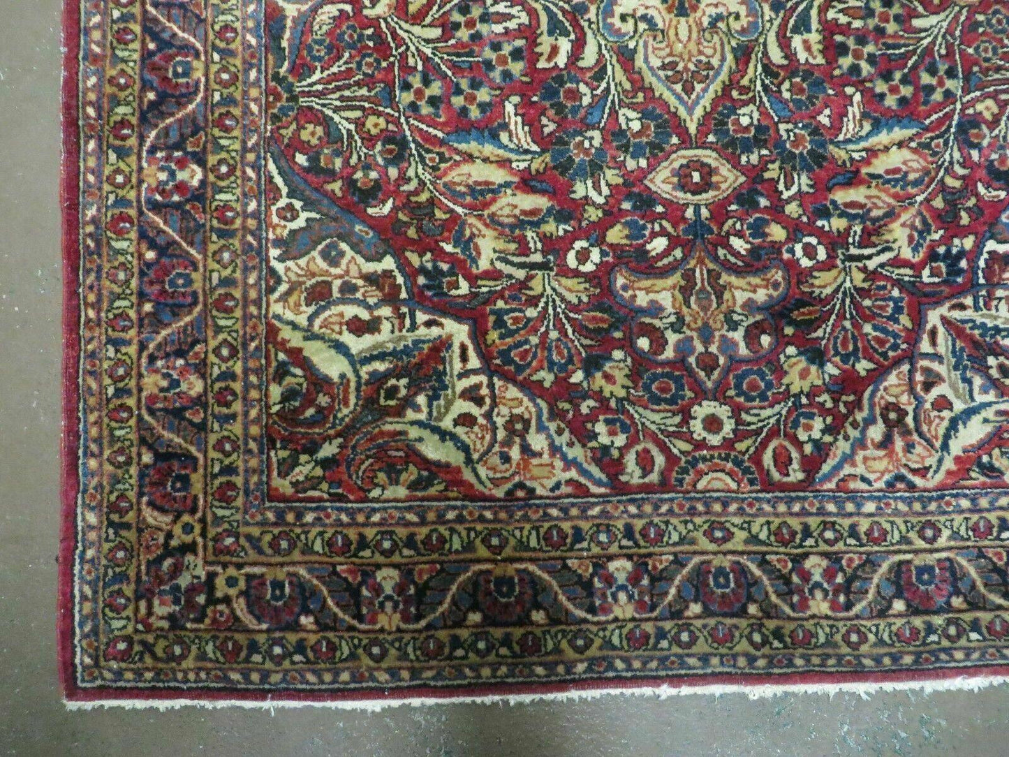 3' 5" X 5' Antique Handmade Indian Agra Fine Weave Wool Rug Organic dye Nice - Nuvé