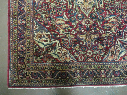3' 5" X 5' Antique Handmade Indian Agra Fine Weave Wool Rug Organic dye Nice - Nuvé