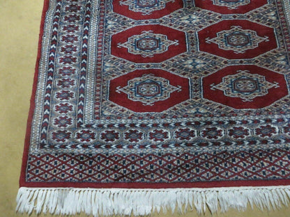 4' X 6' Vintage Handmade Pakistan Turkoman Bokhara Fine Woven Wool Rug Nice - Nuvé