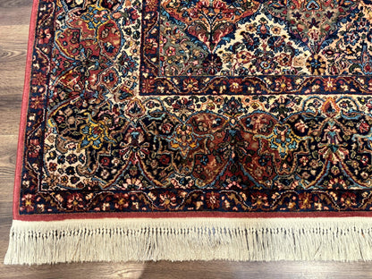 Karastan Rug 8.8 x 10.6, Multicolor Panel Kirman Rug #717, Original 700 Series, Wool - Nuvé