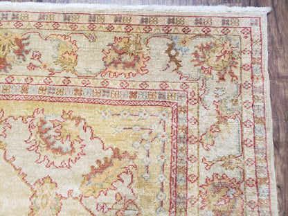 6x9 Turkish Oushak Rug, Wool Rug, Hand Knotted