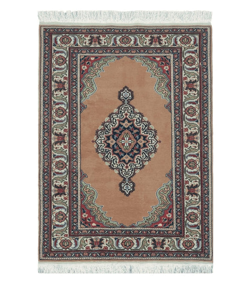 3' X 4' Vintage Handmade Turkish Kayseri Wool Cotton Rug Carpet Camel Hair Nice
